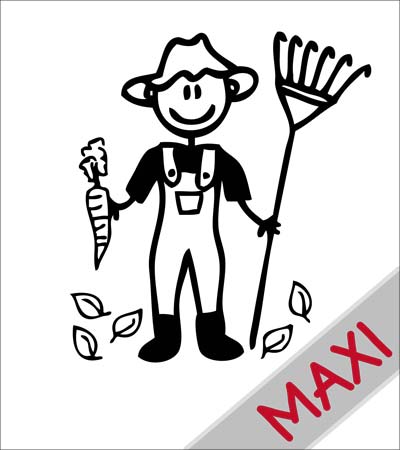 Papà giardiniere - Maxi Adesivi Famiglia per Camper