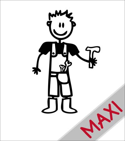 Papà tuttofare - Maxi Adesivi Famiglia per Camper