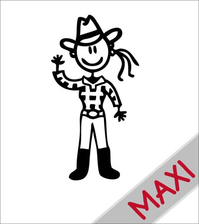Mamma cowgirl - Maxi Adesivi Famiglia per Camper