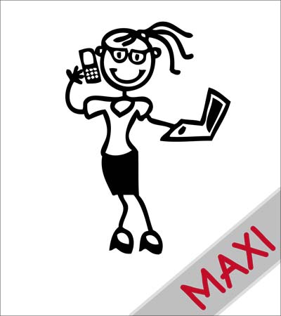 Mamma tecnologica - Maxi Adesivi Famiglia per Camper