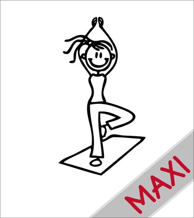 Mamma yoga - Maxi Adesivi Famiglia per Camper