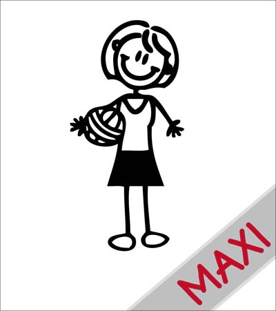 Mamma pallavolista - Maxi Adesivi Famiglia per Camper