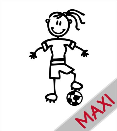 Mamma calciatrice - Maxi Adesivi Famiglia per Camper