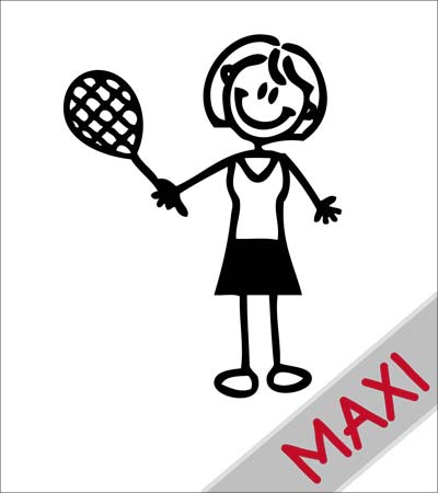 Mamma tennista - Maxi Adesivi Famiglia per Camper