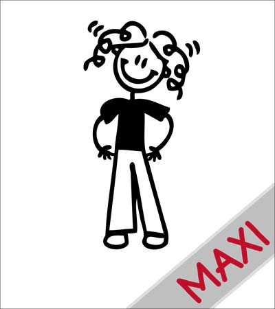 Mamma casual - Maxi Adesivi Famiglia per Camper