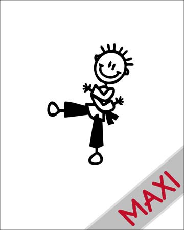 Bambino judo - Maxi Adesivi Famiglia per Camper