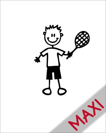 Bambino tennista - Maxi Adesivi Famiglia per Camper