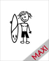 Bambino con surf