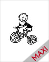 Bambino con triciclo