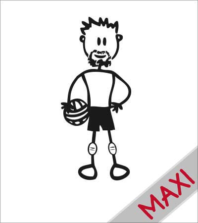 Papà pallavolista - Maxi Adesivi Famiglia per Camper