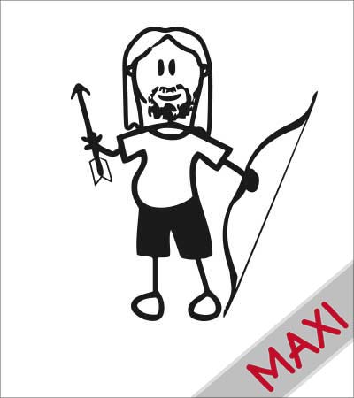 Papà arciere - Maxi Adesivi Famiglia per Camper