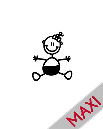 Neonata - Maxi Adesivi Famiglia per Camper