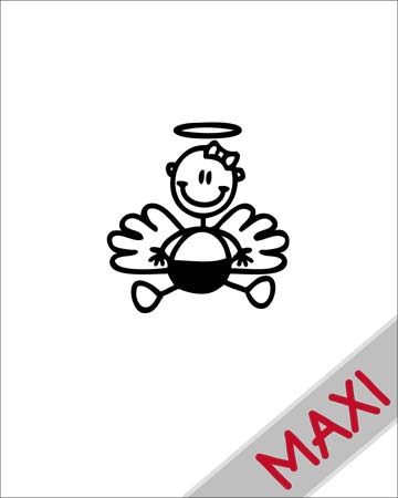 Neonata angioletto - Maxi Adesivi Famiglia per Camper