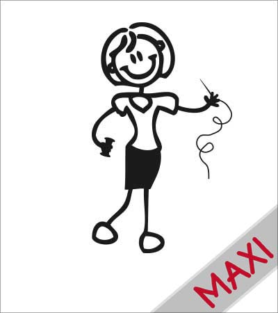 Mamma sarta - Maxi Adesivi Famiglia per Camper