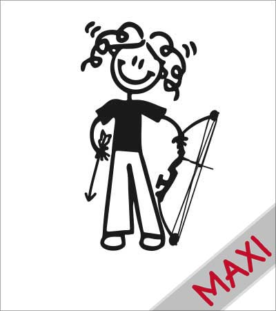 Mamma arciere - Maxi Adesivi Famiglia per Camper