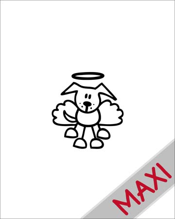 Cane angioletto - Maxi Adesivi Famiglia per Camper