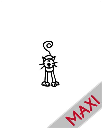 Gatto 2 - Maxi Adesivi Famiglia per Camper