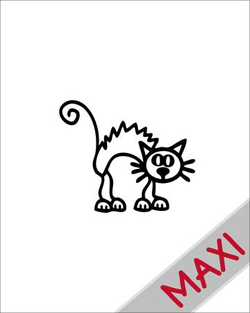 Gatto 3 - Maxi Adesivi Famiglia per Camper