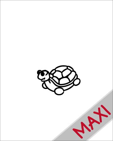Tartaruga - Maxi Adesivi Famiglia per Camper