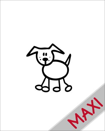 Cane 3 - Maxi Adesivi Famiglia per Camper