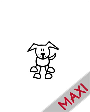 Cane 4 - Maxi Adesivi Famiglia per Camper