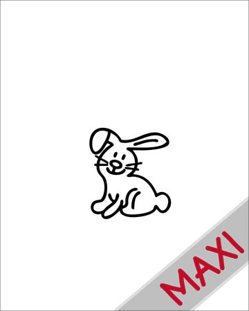 Coniglio - Maxi Adesivi Famiglia per Camper