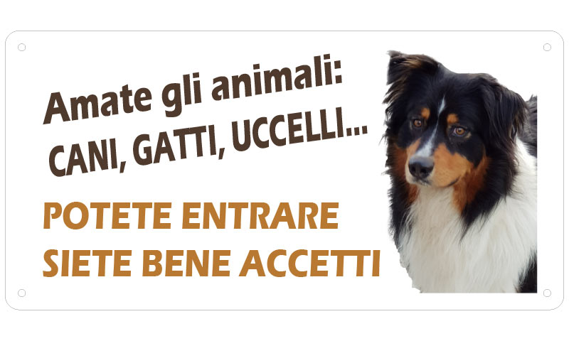 Cartello "Attenti al Cane" (personalizzato)