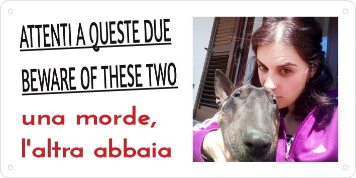 Cartello "Attenti al Cane" (personalizzato)