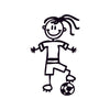 Bambina calciatrice