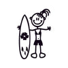 Bambina con surf