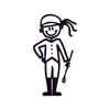 Bambina cavallerizza