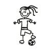 Bambina calciatrice