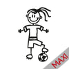 Bambina calciatrice