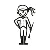 Bambina cavallerizza