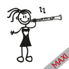 Bambina col clarinetto