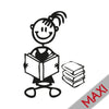 Bambina con libri