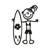 Bambina con surf