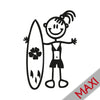 Bambina con surf