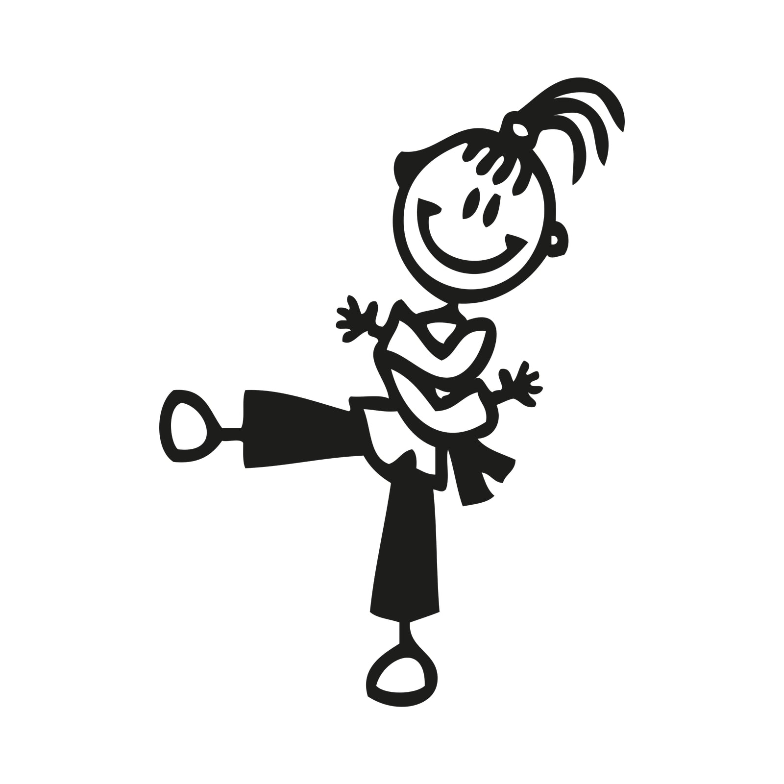 Bambina judo - Adesivi Famiglia