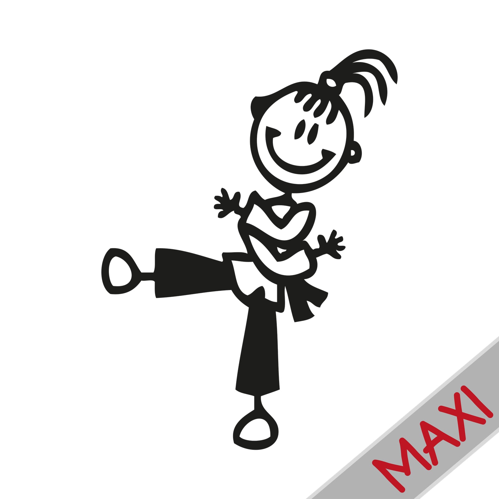 Bambina judo - Maxi Adesivi Famiglia per Camper