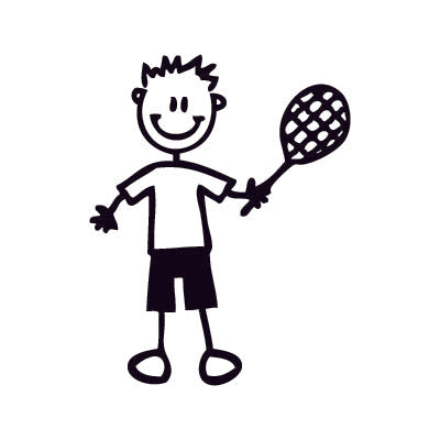 Bambino tennista - Adesivi Famiglia