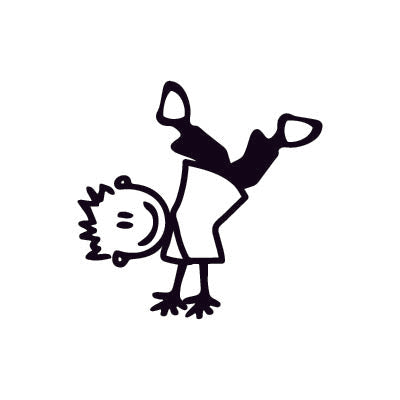 Bambino capriola - Adesivi Famiglia