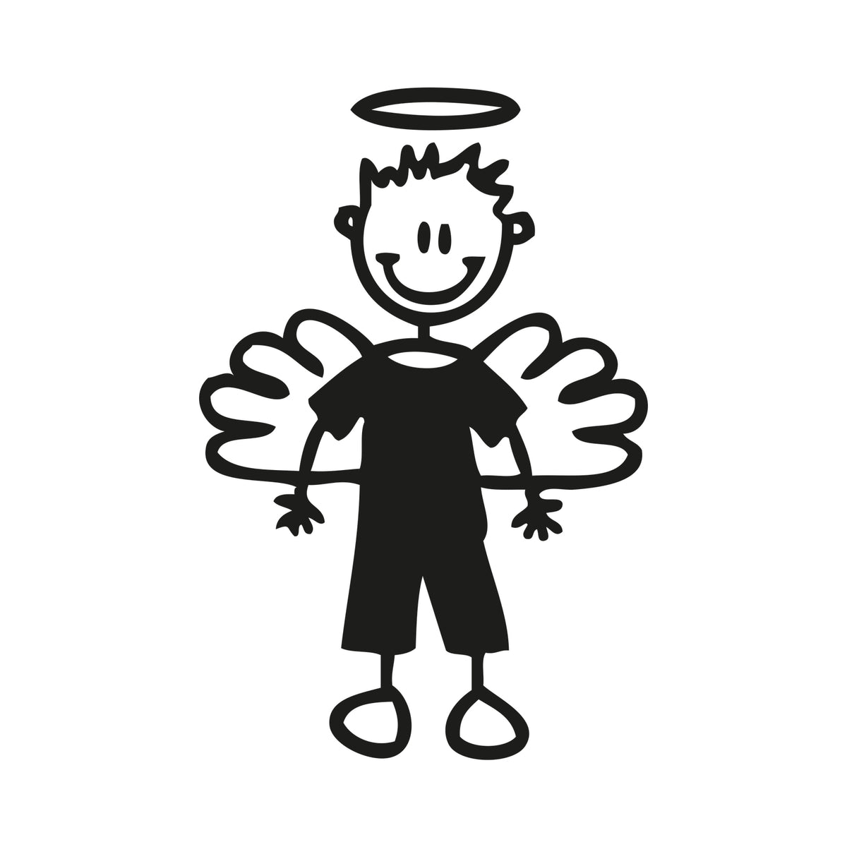 Bambino angioletto - Adesivi Famiglia
