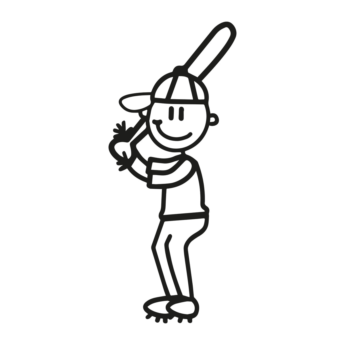 Bambino baseball - Adesivi Famiglia