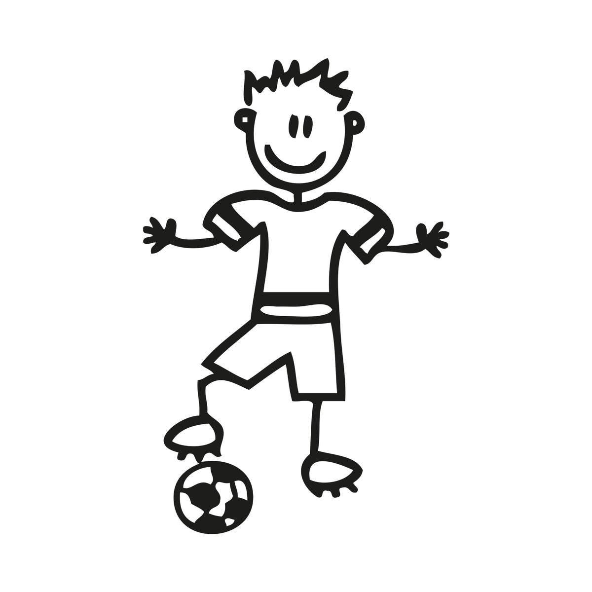 Bambino calciatore - Adesivi Famiglia