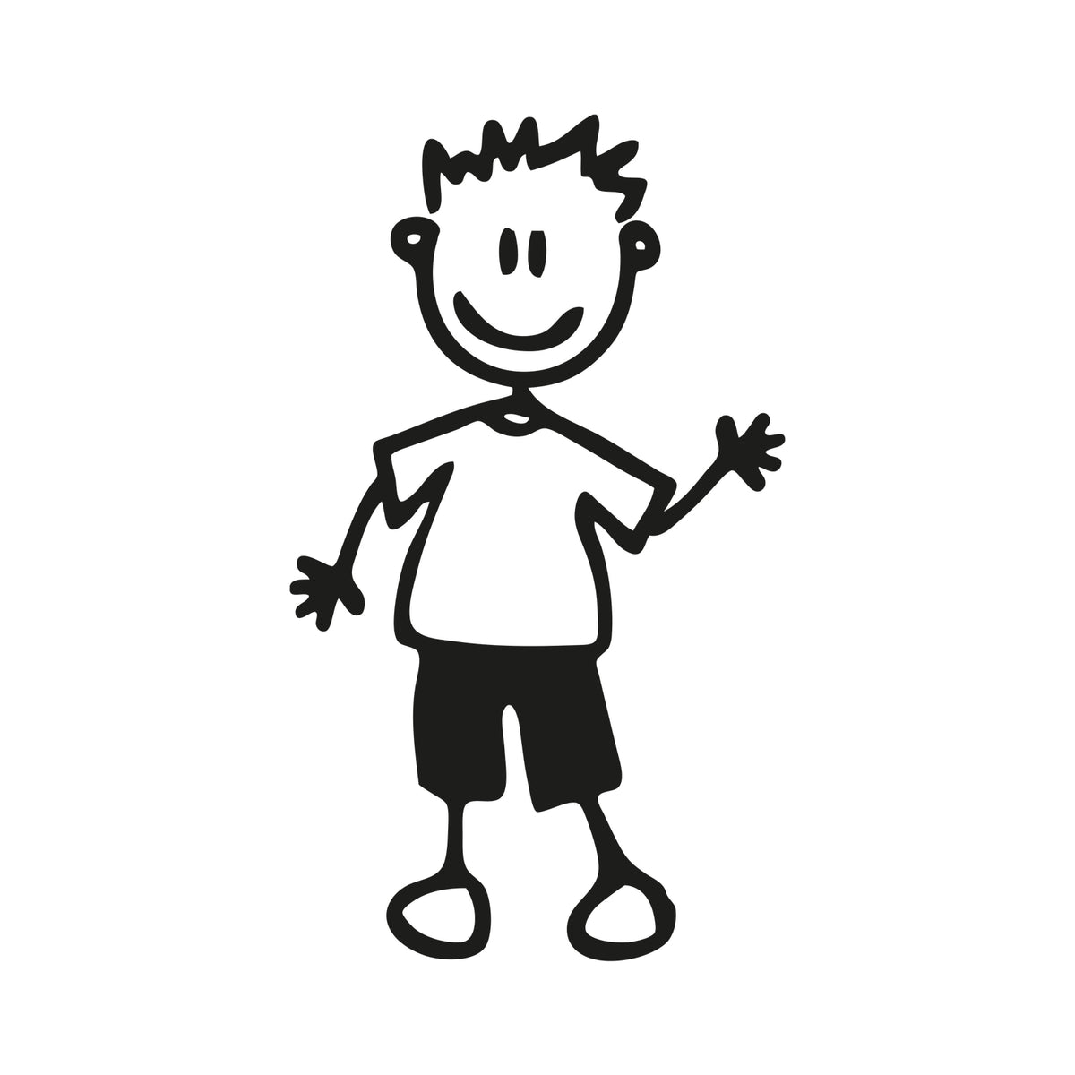 Bambino cicciottello - Adesivi Famiglia