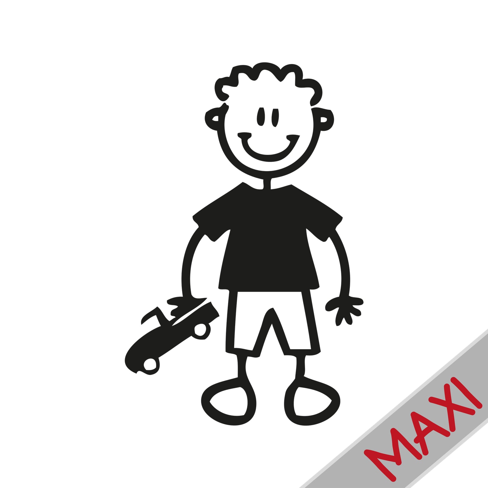 Bambino con automobilina - Maxi Adesivi Famiglia per Camper