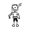 Bambino con lettore di mp3