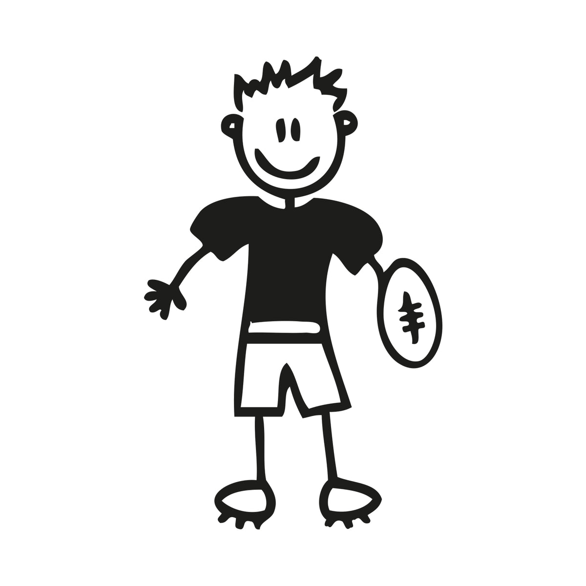 Bambino football - Adesivi Famiglia