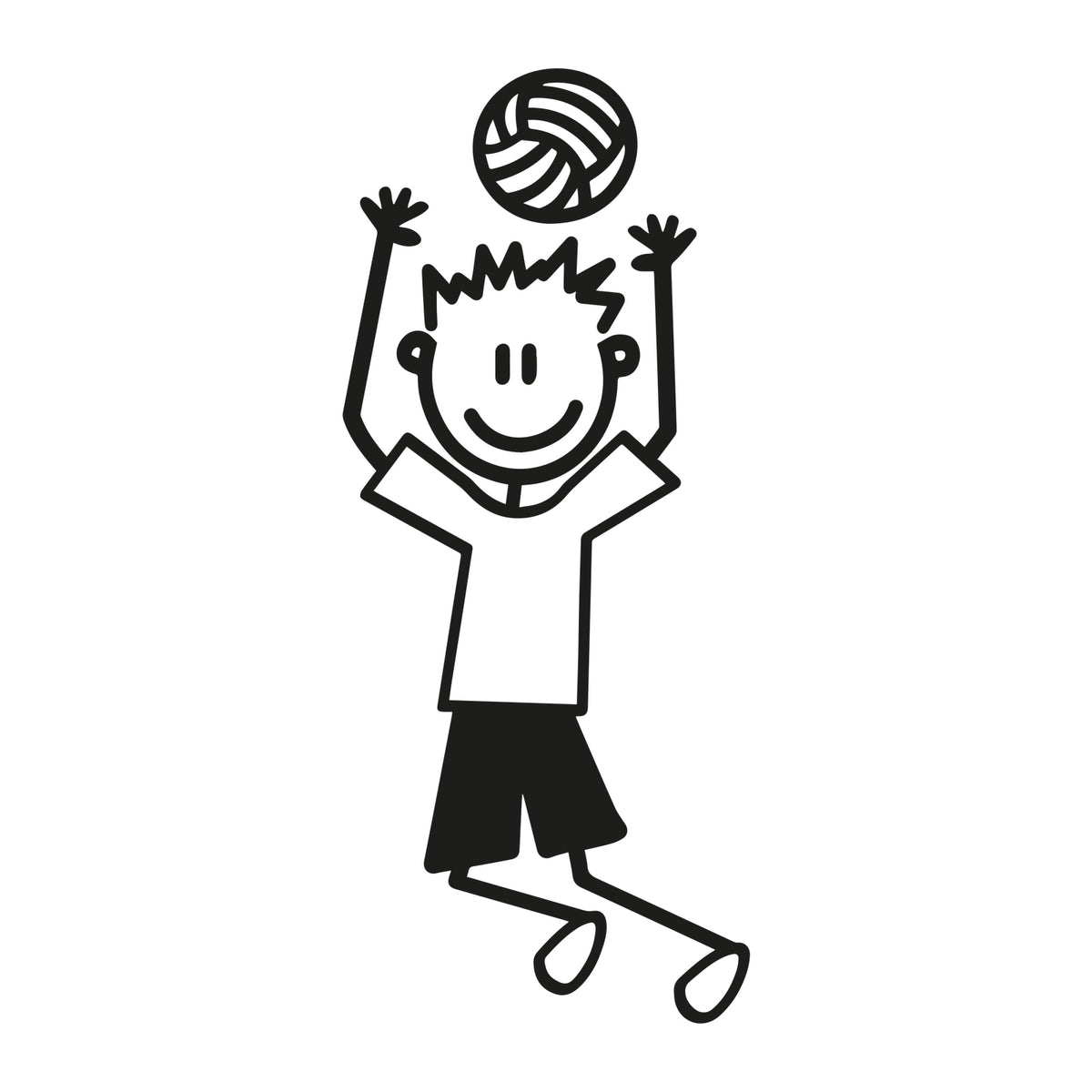 Bambino pallavolo 2 - Adesivi Famiglia